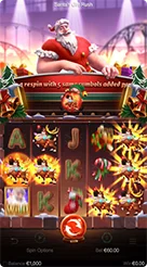 Santa’s Gift Rush · การอ่านข้อมูลวงล้อปกติและข้อความประกาศบนขบวนรถไฟ